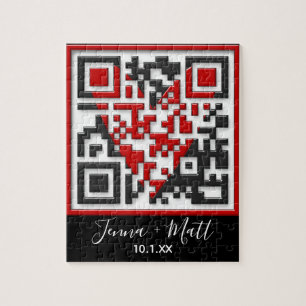 QR Code Will You Marry Me Proposal with 3D-Effect Jigsaw Puzzle