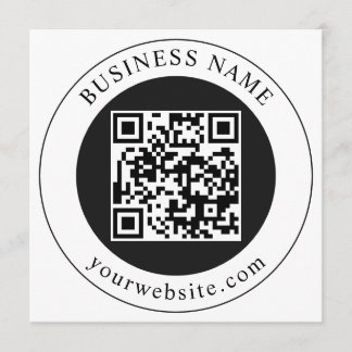 QR Code with Business Name Editable Program