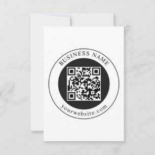 QR Code with Business Name Editable Save The Date