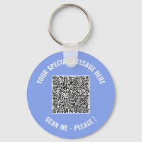 QR Code Your Special Message Surprise Keychain