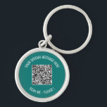 QR Code Your Text Message Surprise Keychain Gift<br><div class="desc">Choose Colours and Font - Your Special QR Code Info and Custom Text Personalized Modern Gift - Add Your QR Code - Image or Logo - photo / Text - Name or other info / message - Resize and Move or Remove / Add Elements - Image / Text with Customization...</div>