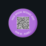 QR Code Your Text Special Surprise Magnet Gift<br><div class="desc">Choose Colours and Font - Magnets with Your Special QR Code Info and Custom Text Personalized Modern Magnet Gift - Add Your QR Code - Image or Logo - photo / Text - Name or other info / message - Resize and Move or Remove / Add Elements - Image /...</div>