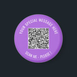 QR Code Your Text Special Surprise Magnet Gift<br><div class="desc">Choose Colours and Font - Magnets with Your Special QR Code Info and Custom Text Personalized Modern Magnet Gift - Add Your QR Code - Image or Logo - photo / Text - Name or other info / message - Resize and Move or Remove / Add Elements - Image /...</div>