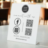 QR Connect With Us Business Logo Social Media