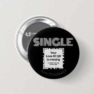 QR - GLAM Collection - "SINGLE" - BLACK - Button