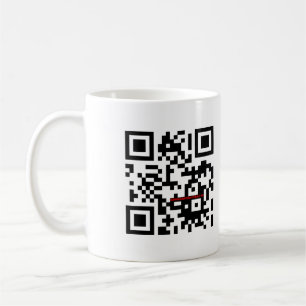 "QR je" tasse noire SÛRE