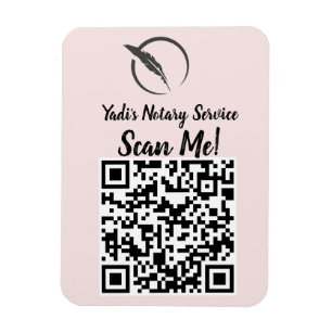 QR Magnet Car Tag 