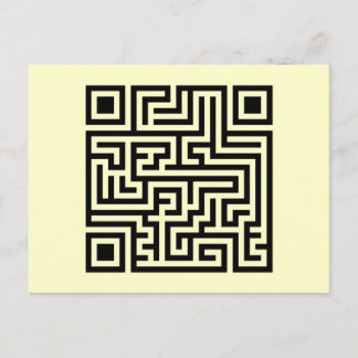 QR Maze Postcard