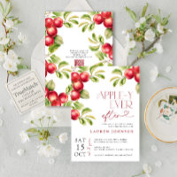 QR Modern Appley Ever After Apple Bridal Shower