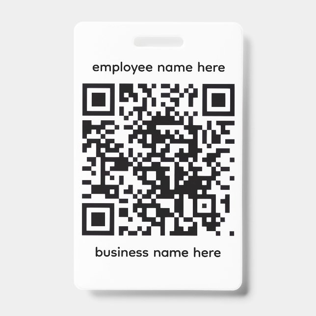 QR Name Badge (Front)