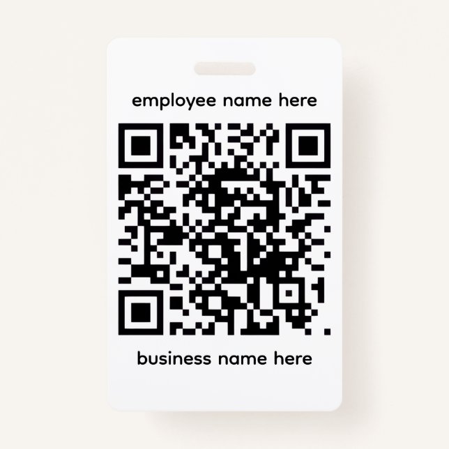 QR Name Badge (Front)