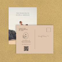 Qr ocde photo wedding save the date invitations