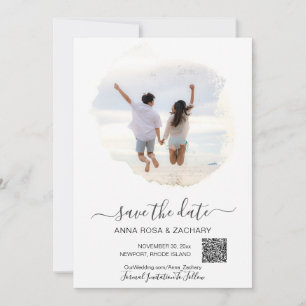 *~* QR  Photo - WEDDING SAVE the DATE AR6 Website  Invitation