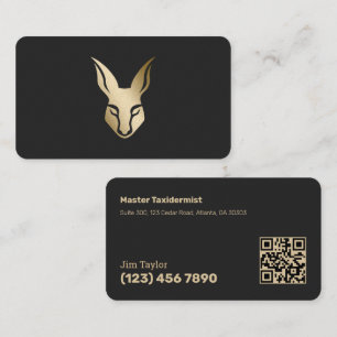 QR Scannable Taxidermist Business Card
