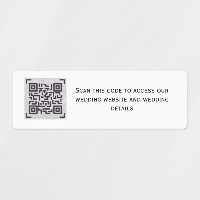 QR SCANNING CODE - Stickers For INVITES Save Dates (Design 1)