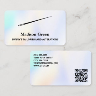 QR Seamstress Alterations Business Card