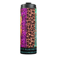 *~* QR SWAG Chic Animal Print Glitter Rainbow