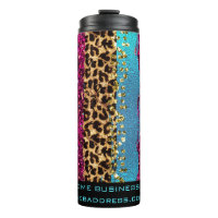 *~ QR SWAG Girly Animal Print Rainbow Glitter 