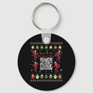 Qr Trump Dance Code President Dance Code Christmas Keychain