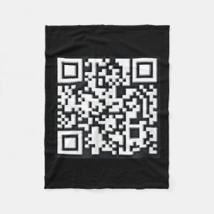 Qr Trump President Trump Dance Code Funny Uni Fleece Blanket