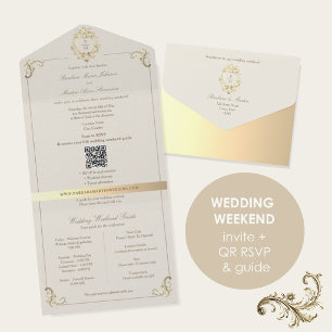QR Wedding Weekend Guide All In One Invitation