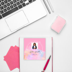 QRCode Logo Custom Custom Photo Geometric Square B Business Card