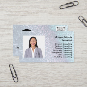 QRCode Logo Photo Professional Company Corporate Business Card