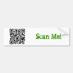 qrcode - mananddog, Scan Me! Bumper Sticker