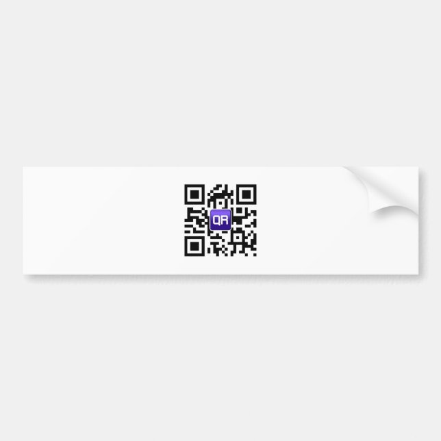 QRinator.com Custom QR coded accessories Bumper Sticker (Front)