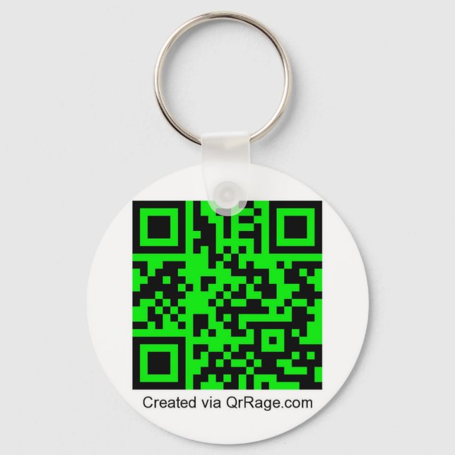 QrRage.com - Your Custom QR Code Keychain (Front)