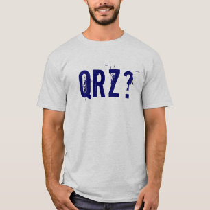 QRZ ? T-shirt par radio masculin de jambon