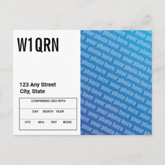 QSL Card Add Your Own Photo