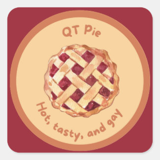QT Pie (cutiepie)  Square Sticker