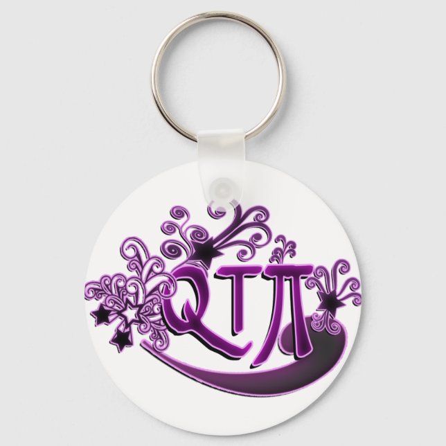 QTPi Phonetic Cutie Pie ie Pretty Girl Keychain (Front)