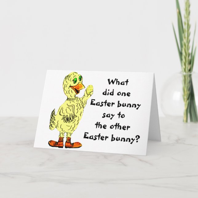 QU'A DIT LA carte EASTER BUNNY (Devant)