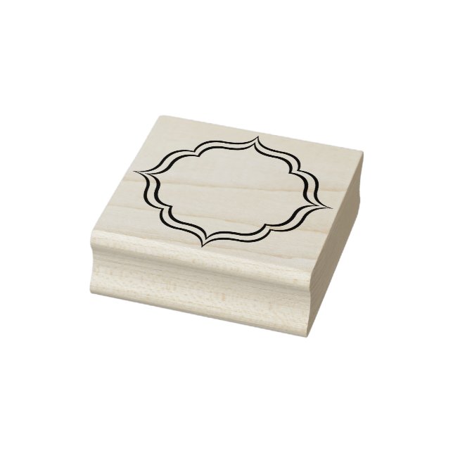 Qua-trefoil Shaped Rubber Stamp (Stamp)