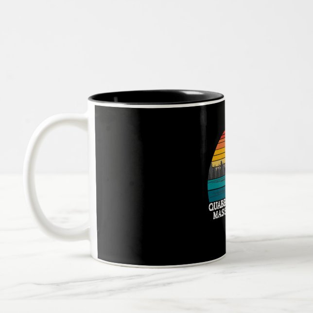Quabbin Reservoir Massachusetts Two-Tone Coffee Mug (Left)