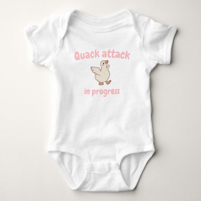 Quack Attack Baby Bodysuit (Front)
