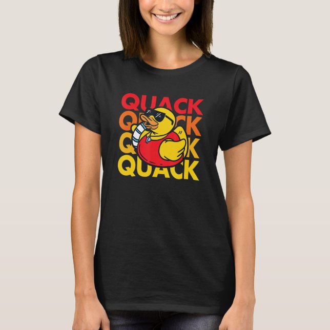 QUACK  Duck Uniform Bath Master Duck T-Shirt (Front)