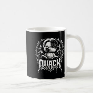 Quack funny metal duck dark humor animal meme coffee mug