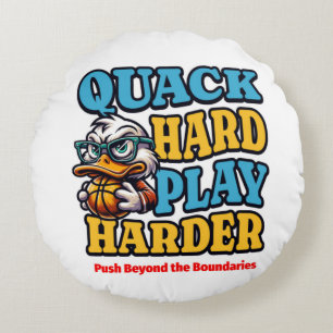 "Quack Hard, Play Harder Pillow 