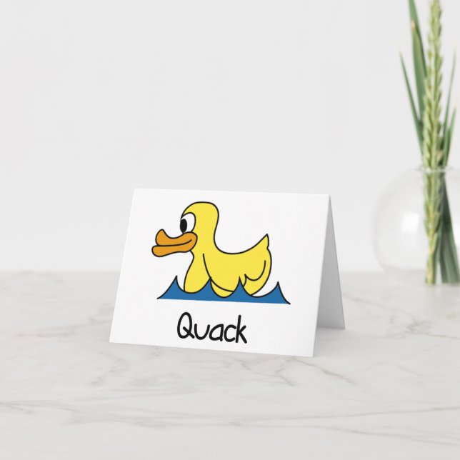 Quack notecards (Front)