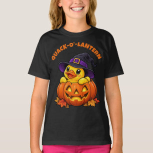 Quack-o’-Lantern Rubber Duck Halloween T-Shirt