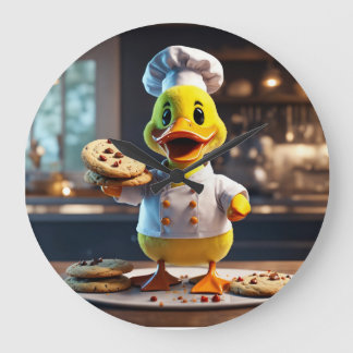 Quack-tastic Confectioner Large Clock