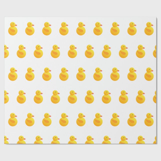 Quack & Wrap - Joli emballage cadeau de canard jau (Plat)