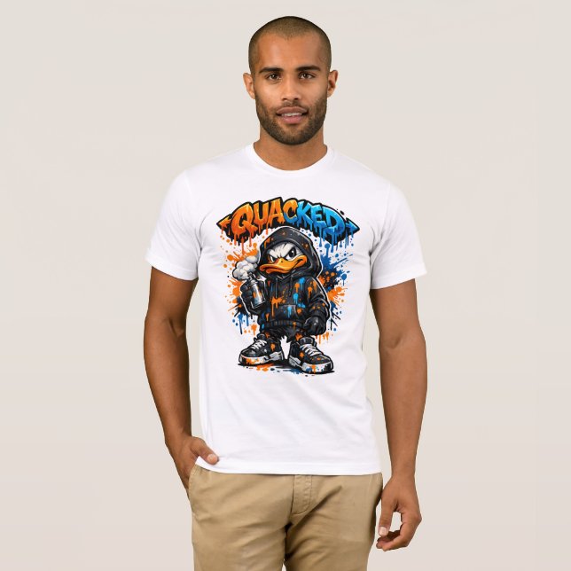 Quacked Graffiti Streetwear Tee (Front Full)