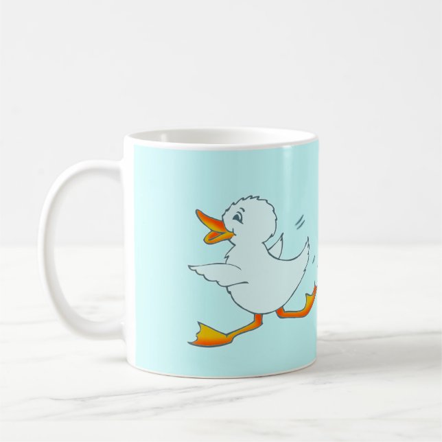 Quackers bleu clair canard mug (Gauche)