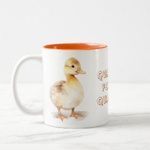 Quackers for my quackers Two-Tone coffee mug