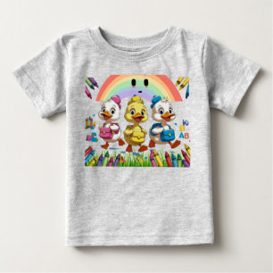 "Quacking into Kindergarten!" – Cute Duck Back-to- Baby T-Shirt