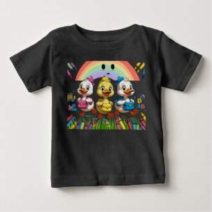 "Quacking into Kindergarten!" – Cute Duck Back-to- Baby T-Shirt
